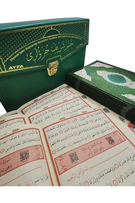 Yeşil-orta Boy Otuz Cüz Mühürlü Kuran-ı Kerim (234)  Kolektif   9786055256135