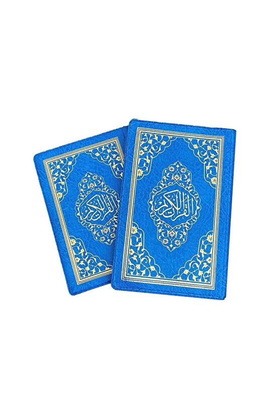 Ayfa Cep Boy Kılıflı Kuran 10x14 - Mavi