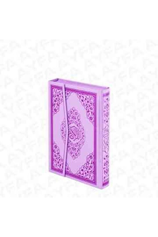 Rahle Boy Gül Desenli Kuran-ı Kerim Pembe