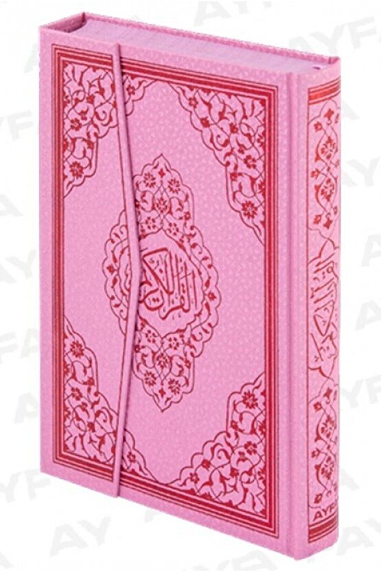 Kuranı Kerim Bilgisayar Hatlı Pembe Renkli Orta Boy