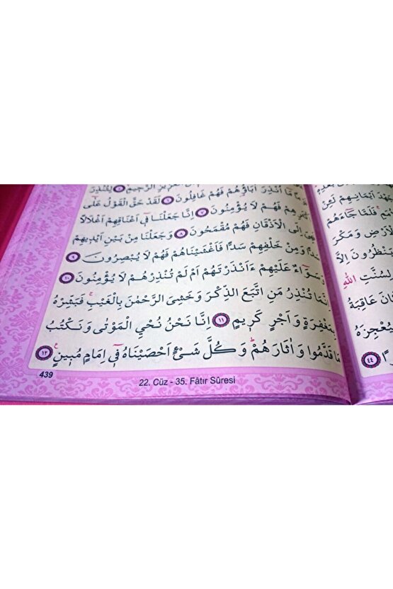 Pembe Renk Sesli Kuranı Kerim Orta Boy - Haktan Yayınları