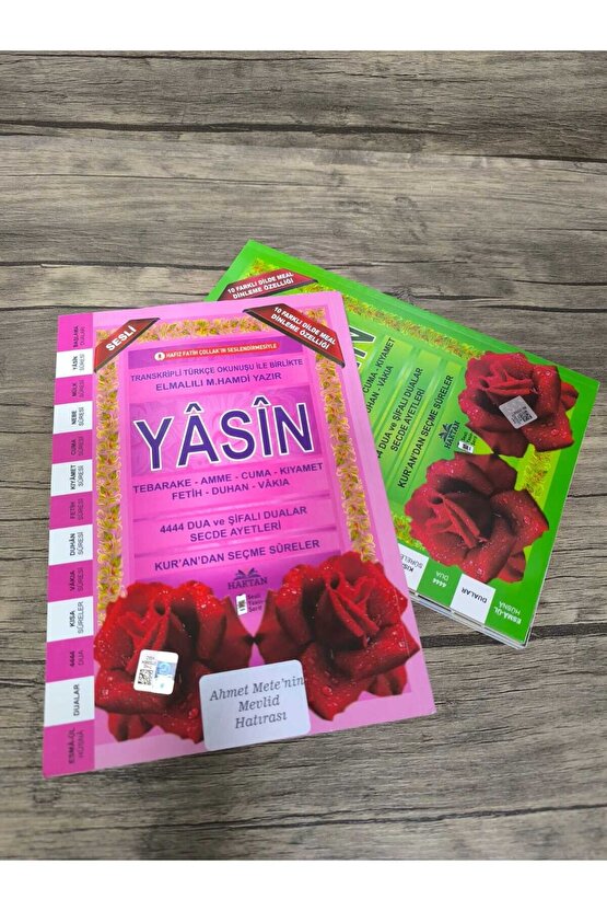 ORTABOY YASİN-İ ŞERİF 80 SAYFA İTHAL KAĞIT MEVLİD KİŞİYE ÖZEL 20li