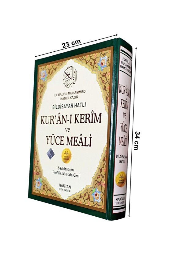 Mühürlü Kuran-ı Kerimve Yüce Meali Cami Boy Yeşil