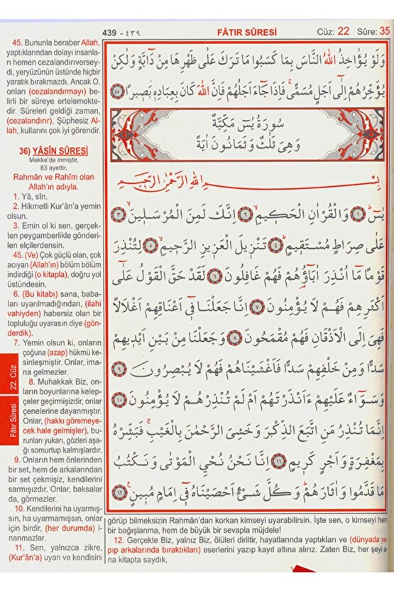 Kuranı Kerim Ve Yüce Meali - Elmalılı Hamdi Yazır - Cami Boy