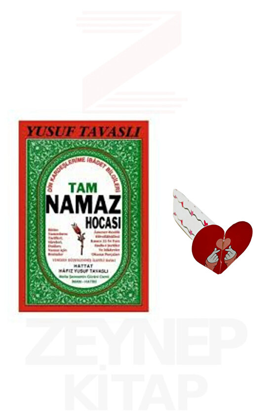 Tam Namaz Hocası - Yusuf Tavaslı (Özel Tasarım Kalp Ayraç Hediye)