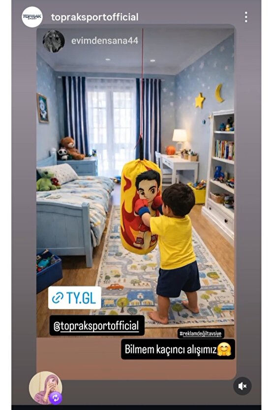 Toprak Sport Boks Torbası Içi Dolu Eldiven Hediyeli