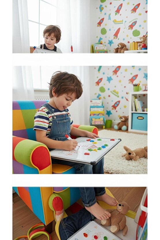 40x55 cm Manyetik Özellikli Alüminyum Çerçeve Askılı Yazı Tahtası