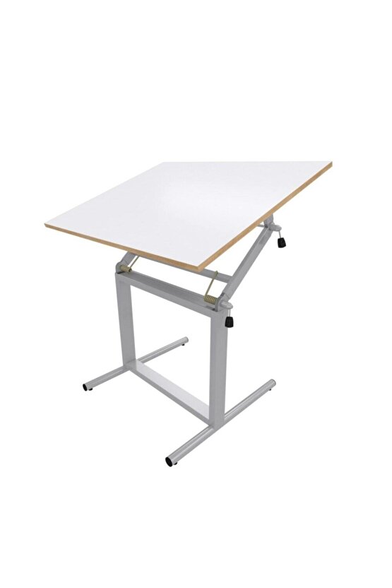 80x120 Cm Ahşap Tablalı Teknik Proje Çizim Masası Profesyonel Çizim Masası Ayak+tabla