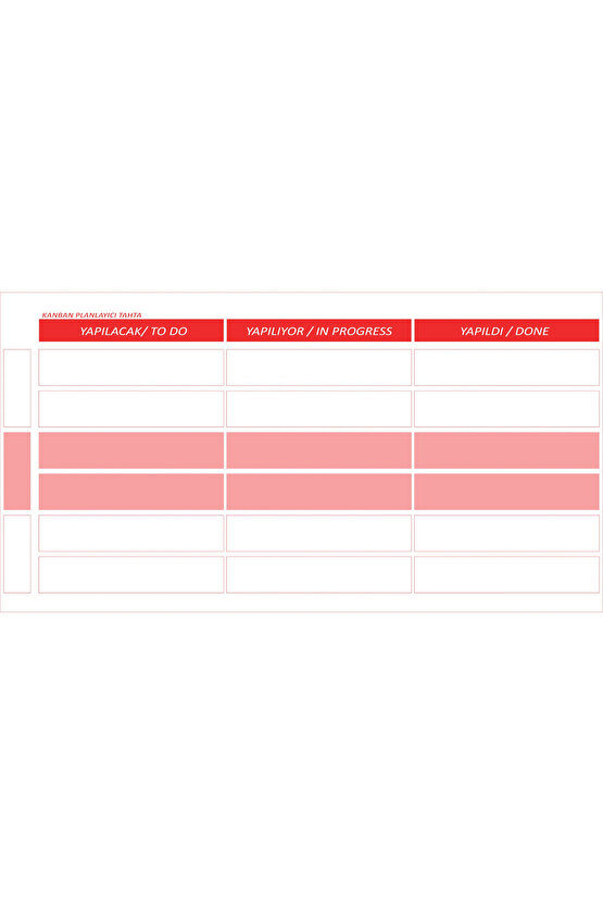 Statik Kağıt Kanban Planlayıcı