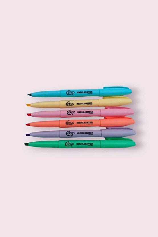 Pastel Highlighter Kalem Seti 6’lı
