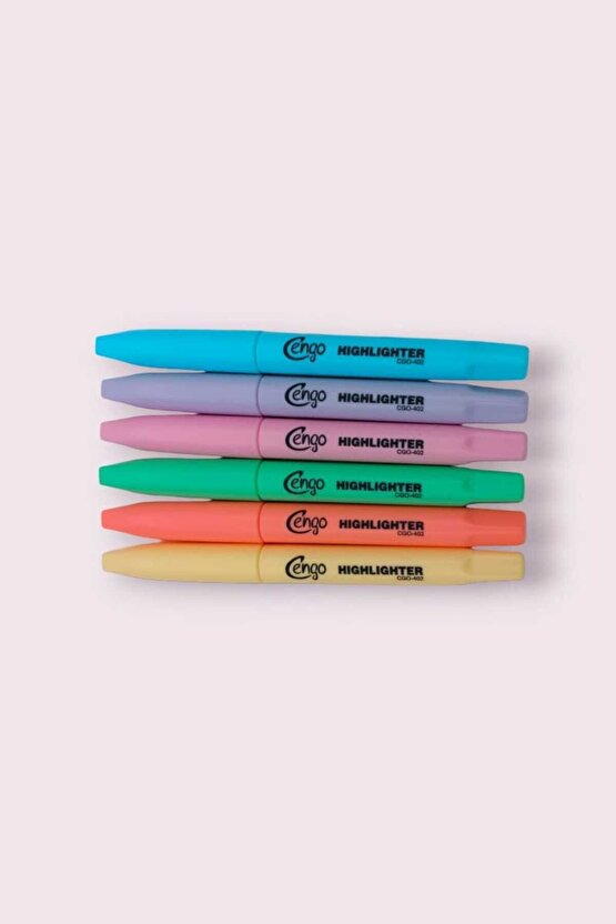 Pastel Highlighter Kalem Seti 6’lı