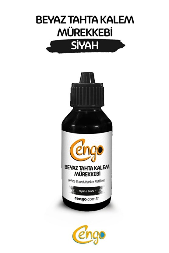 Beyaz Tahta Kalemi Mürekkebi 100 Ml Siyah