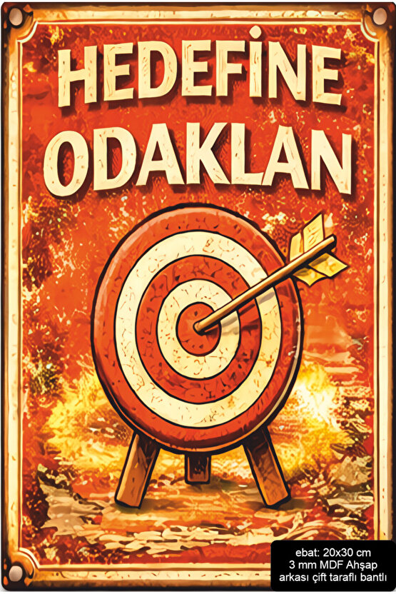 sınav lgs yks tyt başarı motivasyon mdf tablo retro ahşap poster
