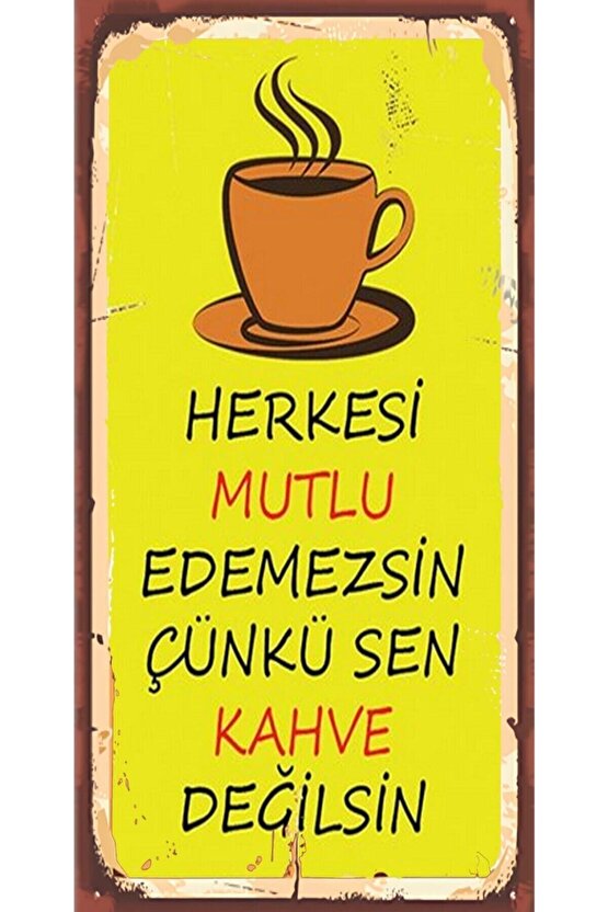 Çay Ve Kahve Temalı 6lı Ahşap Duvar Poster Seti - Hbb Özel Seri