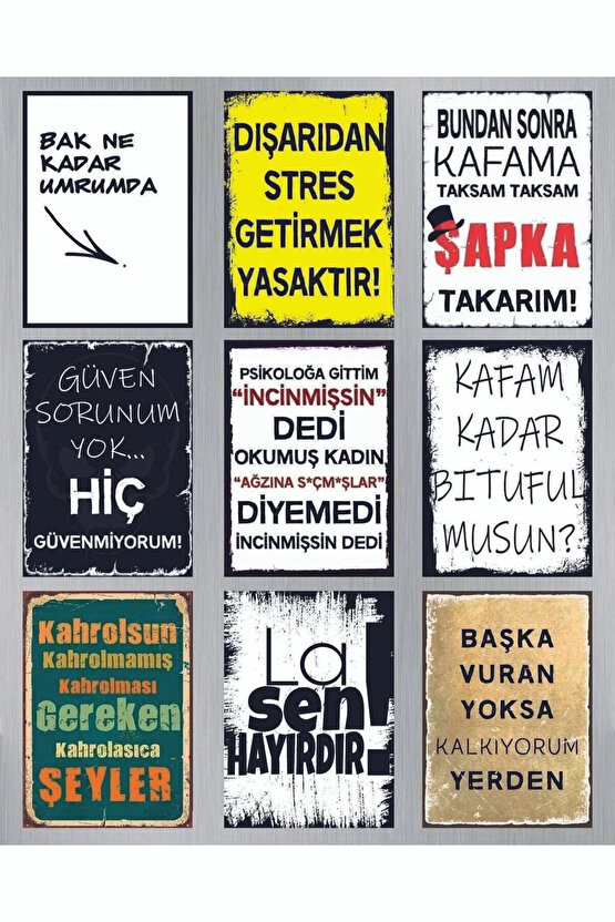 Karışık Yazılı MDF Poster Duvar Tablosu – Dekoratif Ev, Salon, Ofis İslami Tablo