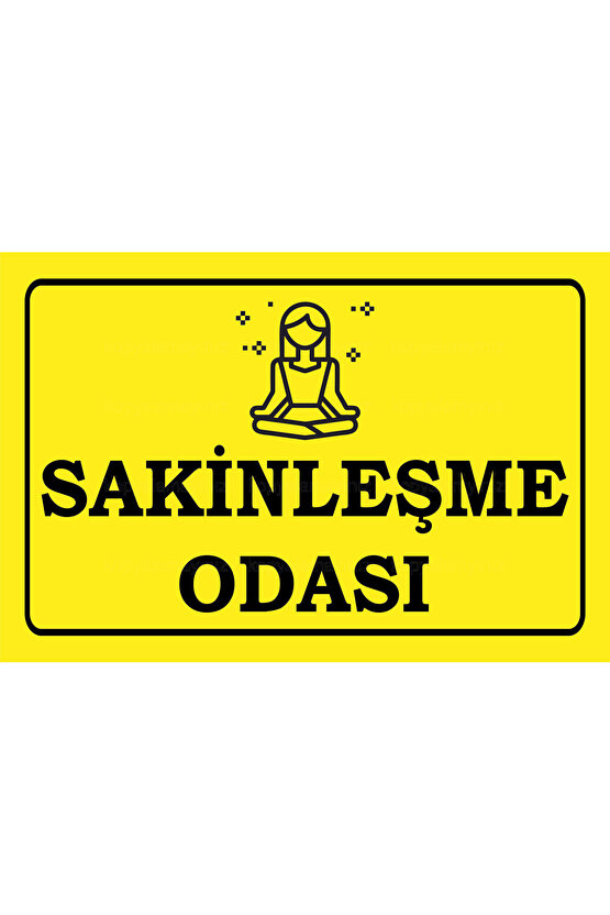 sakinleşme odası uyarı levhası yoga meditasyon komik sözler duvar yazıları retro ahşap poster