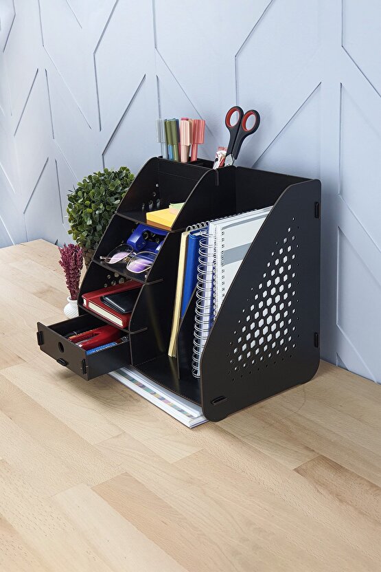 Focus Hexa Çekmeceli A4 Evrak Rafı Masaüstü Organizer