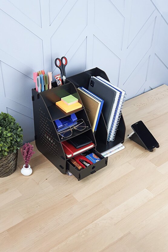 Focus Hexa Çekmeceli A4 Evrak Rafı Masaüstü Organizer
