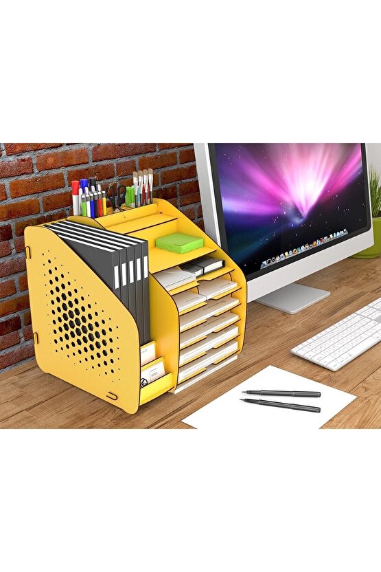 Fx-xl Hexa - 6 Renk - A4 Evrak Rafı Masaüstü Organizer