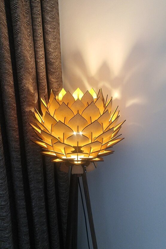 Lotus Ham Mdf Hobi Boyama Abajur Avize Lambader
