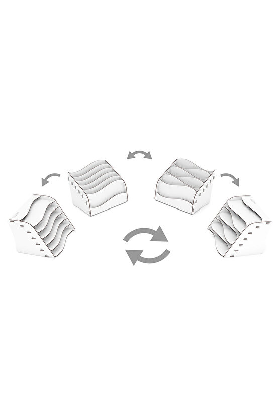 Design Otto Wavy Masaüstü Organizer Evrak Rafı - 6 Renk