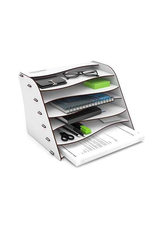 Design Otto Wavy Masaüstü Organizer Evrak Rafı - 6 Renk