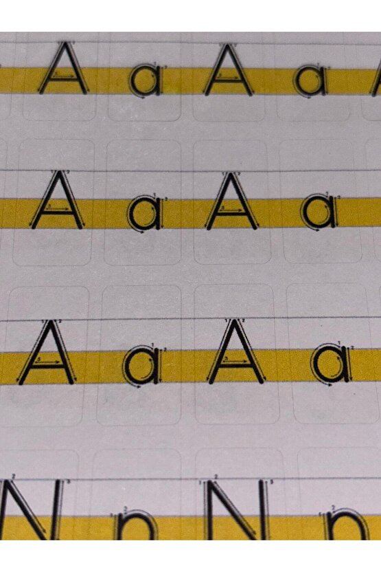 Harf ve rakam sticker (maarif modele uygun)