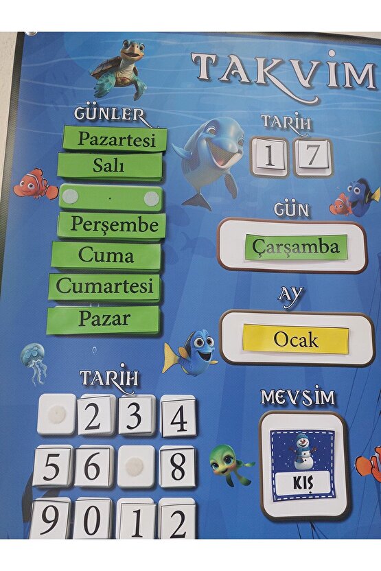 İNTERAKTİF TAKVİM OKYANUS (cırt cırtlı etkileşimli)