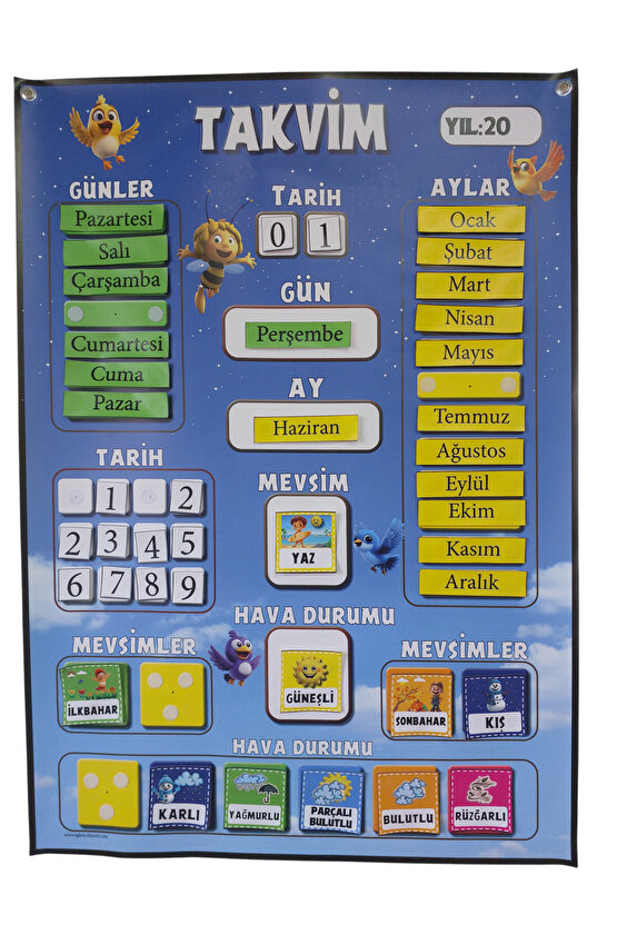 İNTERAKTİF TAKVİM GÖKYÜZÜ (cırt cırtlı)