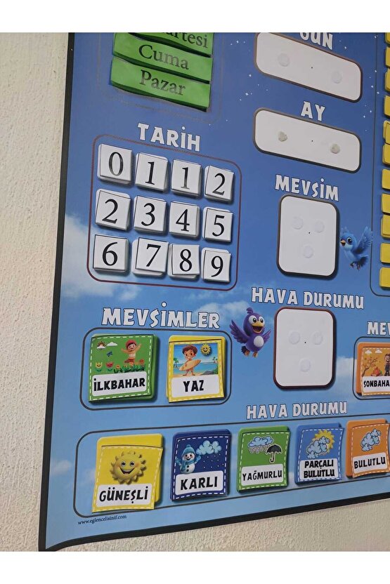 İNTERAKTİF TAKVİM GÖKYÜZÜ (cırt cırtlı)