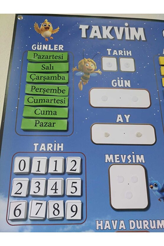 İNTERAKTİF TAKVİM GÖKYÜZÜ (cırt cırtlı)