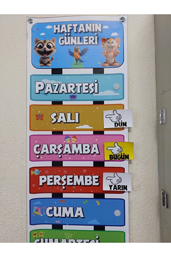 HAFTANIN GÜNLERİ ETKİLEŞİMLİ (cırt cırtlı)