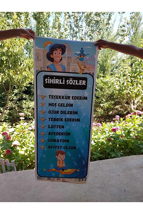 SİHİRLİ KELİMELER AFİŞ (branda baskı)