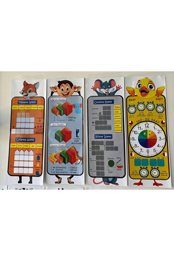 Sınıf Afişleri 12 Adet 25 Cm 70 Cm