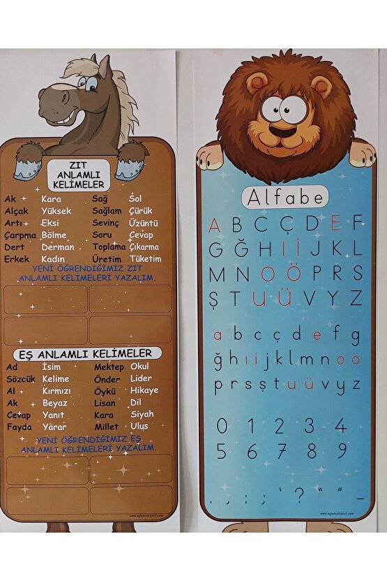 Sınıf Afişleri 12 Adet 25 Cm 70 Cm