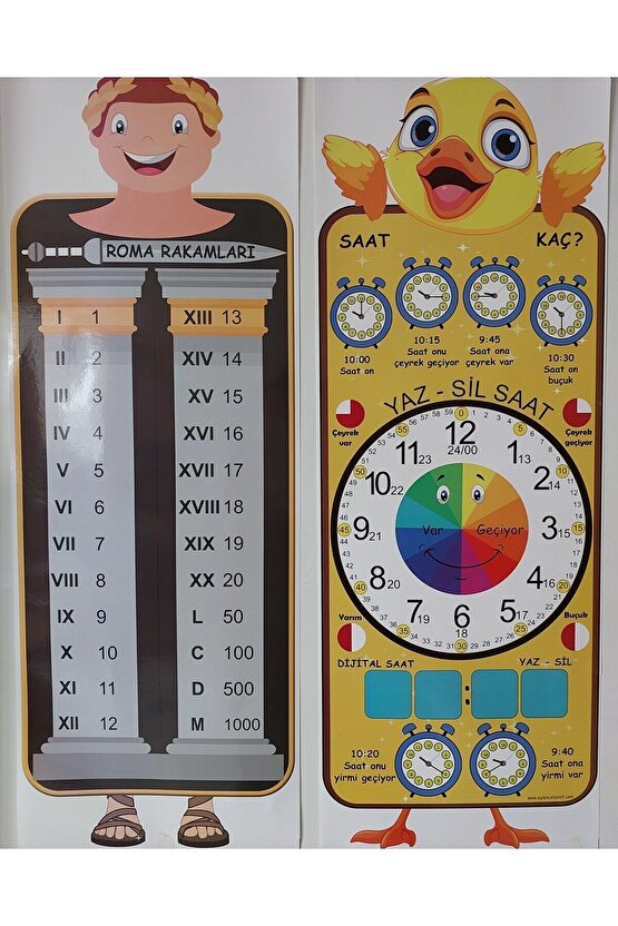 Sınıf Afişleri 12 Adet 25 Cm 70 Cm