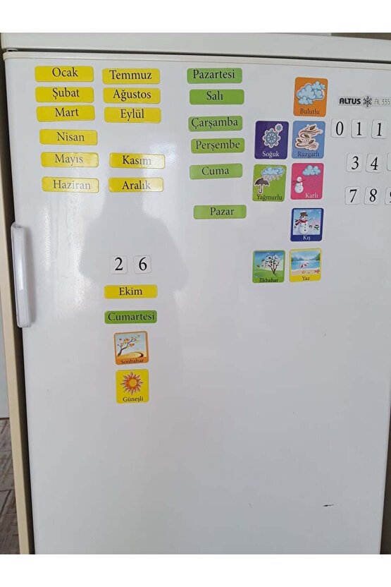 Sınıf Takvimi Magnet Takim - Mevsimler, Aylar, Günler, Hava Durumu