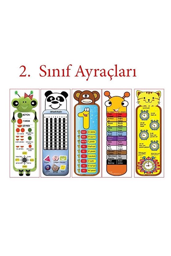 2.sınıf Kitap Ayracı 40 Adet