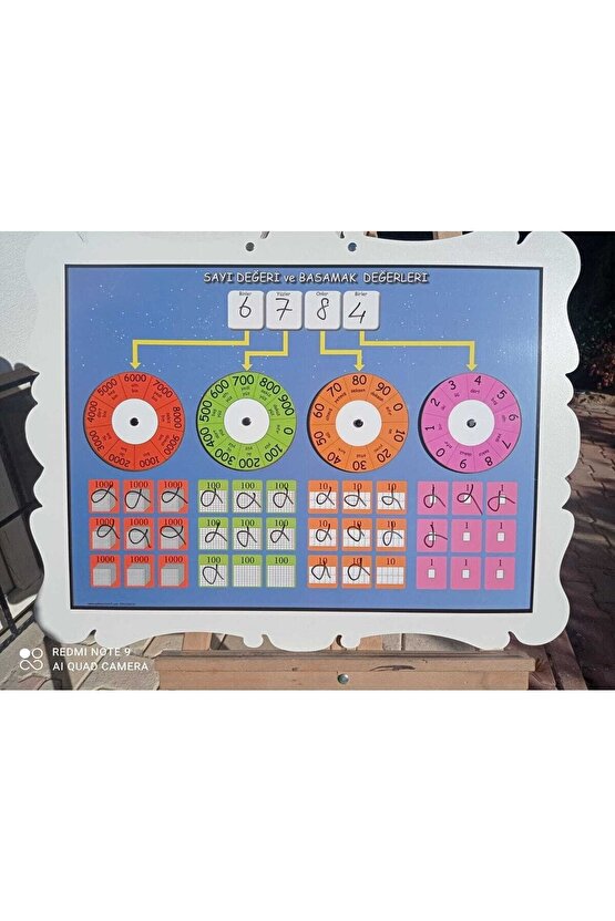 Sayı Ve Basamak Değeri Panosu (tamamı Ahşap)