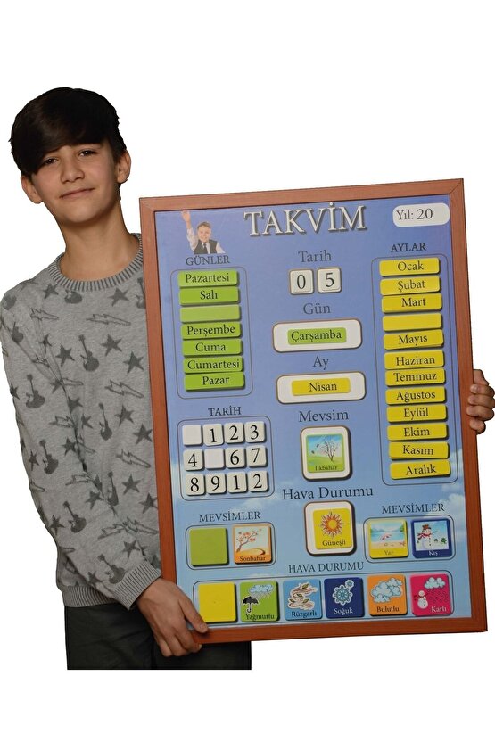 Sınıf Takvimi Mıknatıslı