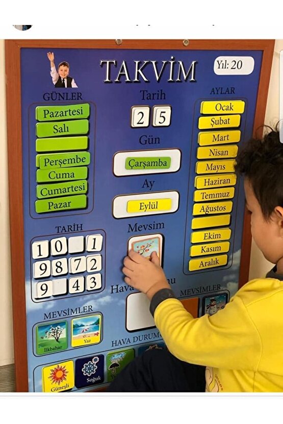 Sınıf Takvimi Mıknatıslı