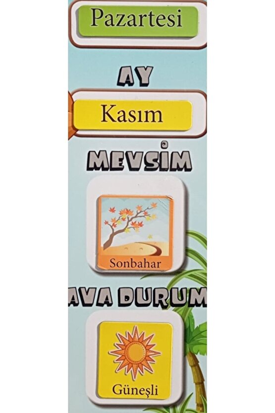Sınıf Takvimi Mıknatıslı
