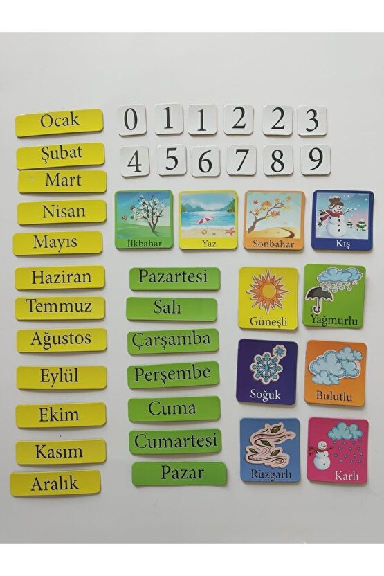 Sınıf Takvimi Mıknatıslı
