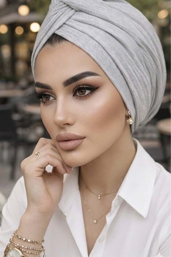Gri Ekru Kışlık Burgu Bone