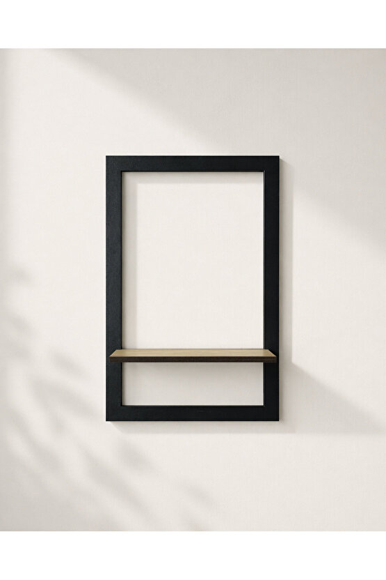 2’li Modern Dekoratif Duvar Rafı Seti – Sök Tak Ahşap Çerçeve Raf – 20x30  26x35 cm – Kolay Montaj