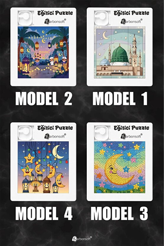 Ramazan Mini Yapboz – Eğitici 3x3 Puzzle (9 Parça)