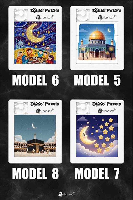 Ramazan Mini Yapboz – Eğitici 3x3 Puzzle (9 Parça)