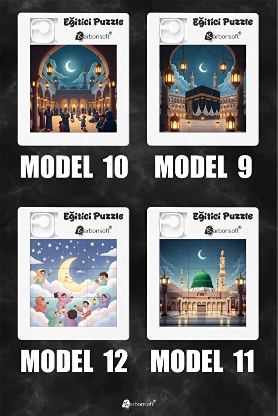 Ramazan Mini Yapboz – Eğitici 3x3 Puzzle (9 Parça)