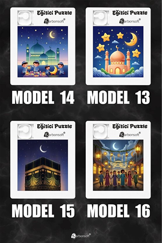 Ramazan Mini Yapboz – Eğitici 3x3 Puzzle (9 Parça)
