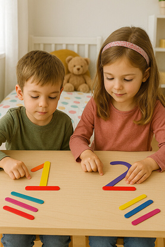 Renkli Sayı Stikleri – Eğlenceli Matematik Oyunu!